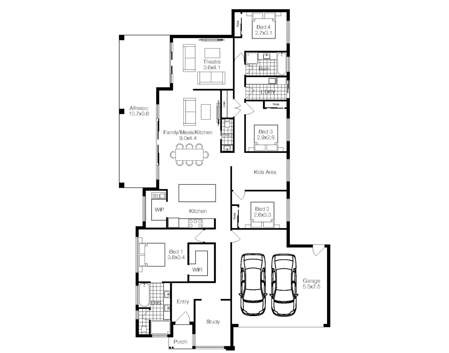 The Astoria Floorplan