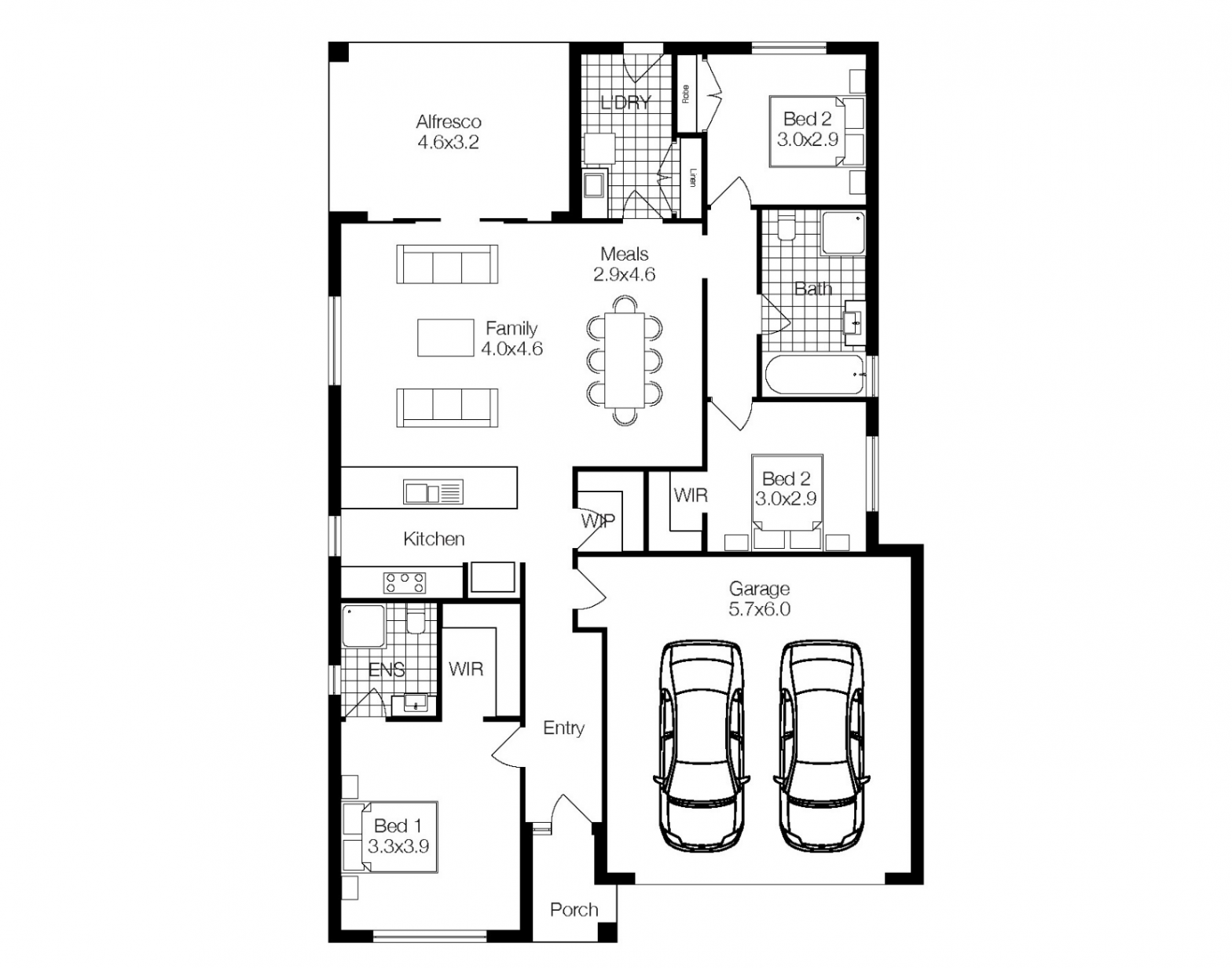 The Brooklyn Floorplan