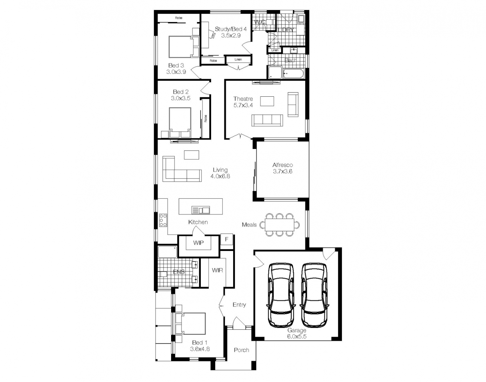 The Ellendale Floorplan