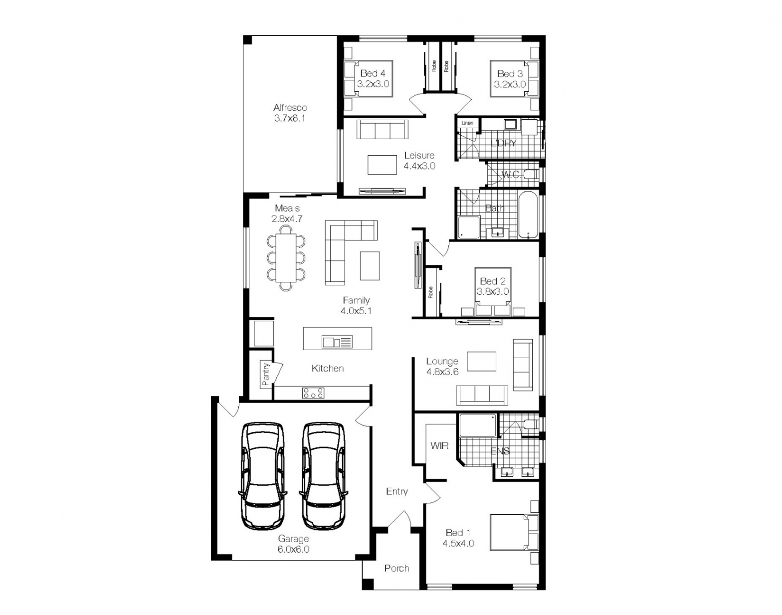 The Houston Floorplan