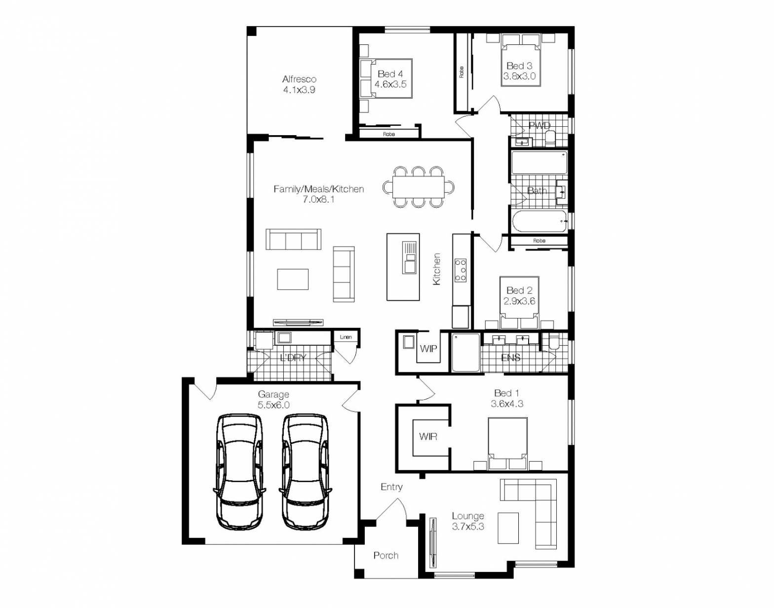 The Lexington Floorplan